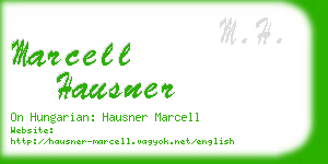 marcell hausner business card